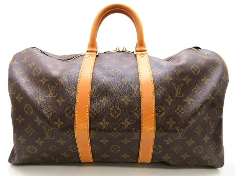 Louis Vuitton Boston Monogram Bag Keepall Brown